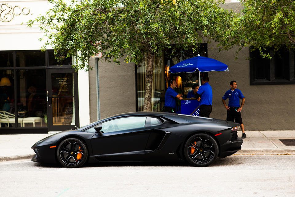 Lamborghini At Valet